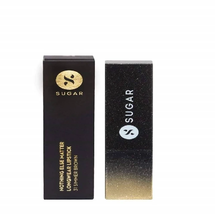 Sugar Nothing Else Matter Longwear Lipstick - Simmer Brown (Milk Chocolate Brown- Almond Brown), 3.5 g-2.webp